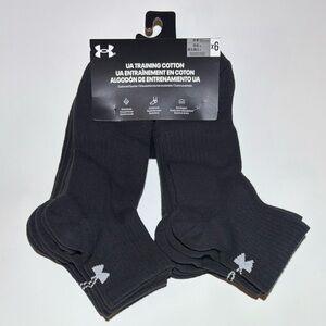Under Armour UA Training performance Cotton cushioned Quarter Cut Ankle Socks